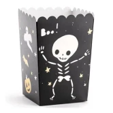 Popcornbæger Halloween BOO sort/guld, 6 stk. festartikler